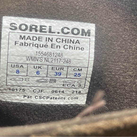 Sorel Toronto Boots Womens 8 Brown Suede Mid Calf Wedge Heel NL2117-248 - Picture 14 of 16